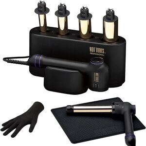 Hot Tools Pro Artist 24K Gold Curlbar Curling Wand Set